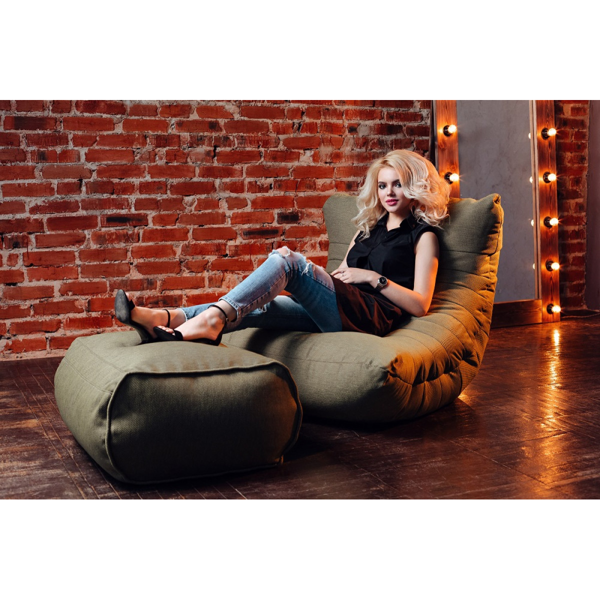 бескаркасное кресло cocoon chair