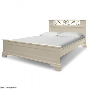 Кровать из сосны ВМК Шале Феникс с ковкой